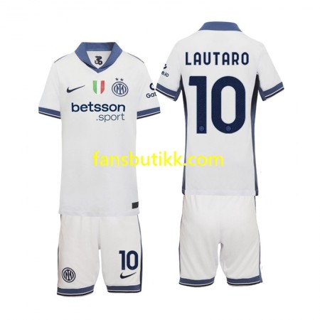 Fotballdrakt Inter Milan Lautaro 10 Barn Bortetrøye 2024-2025 Kortermet